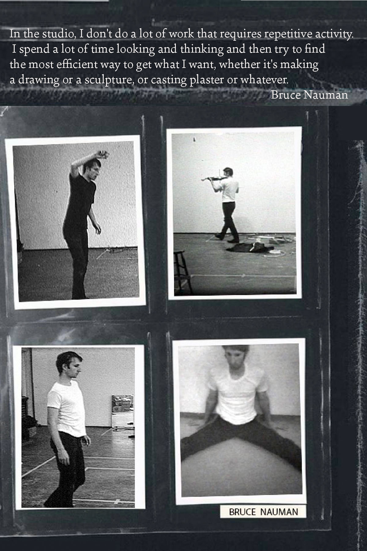 Bruce Nauman_performance